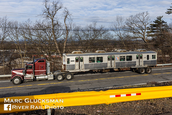 SEPTA 618 Delivered to Trolley Museum Of New York, Kingston, New York