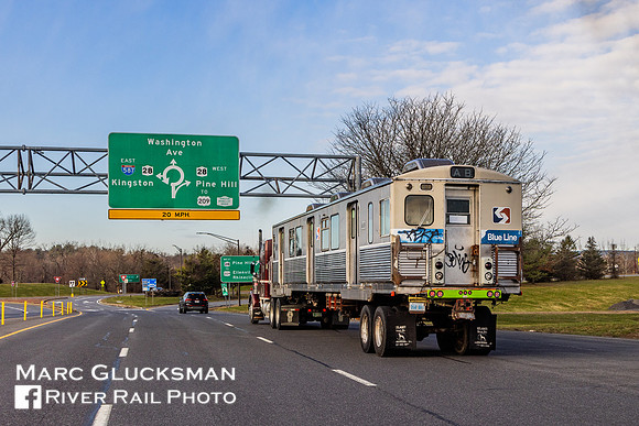 SEPTA 618 Delivered to Trolley Museum Of New York, Kingston, New York