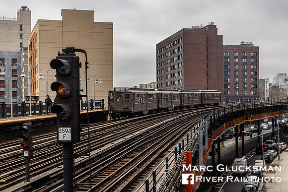 MTA NYCT Subway/NYTM, Lo-V Nostalgia Special, West Farms Square-East Tremont Avenue, Bronx, New York