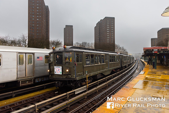 MTA NYCT Subway/NYTM, Lo-V Nostalgia Special, Jackson Avenue, Bronx, New York