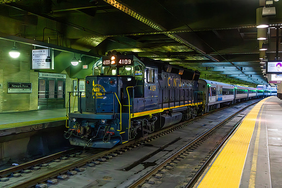 NJT Train 5451, NJTR 4109, Newark Penn Station, Newark, New Jersey
