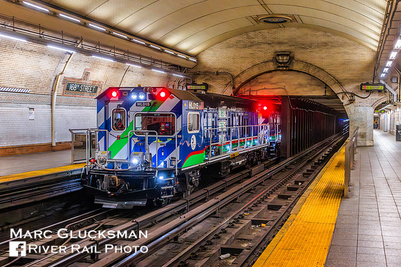 MTA NYCT Subway, C Division, Pump Train, PC04 P8005, HL 015, 168 Street, New York, New York