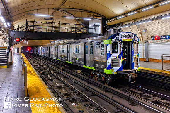 MTA NYCT Subway, C Division, Pump Train, PC04 P8005, HL 015, 168 Street, New York, New York