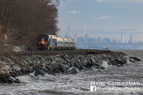 Amtrak 63 AMTK 100, Dobbs Ferry, NY
