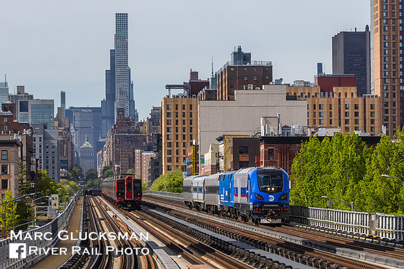 MTA Metro-North Railroad Inspection Cars, MNCW 310 201, Harlem-125 Street, New York, New York