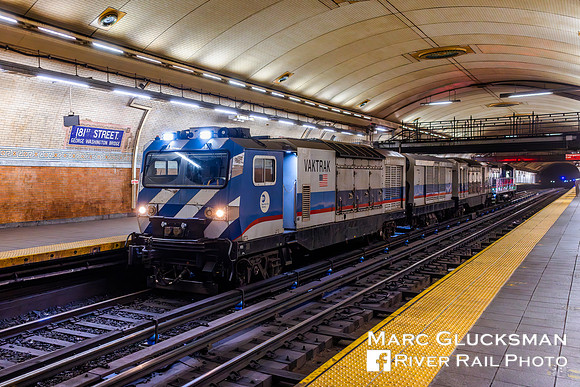 MTA NYCT Subway, C Division, 181 Street, IRT Work 1 Vak Trak/Vacuum Train HL016 VT004