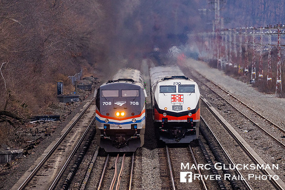 Amtrak 235 AMTK 708 MNCW 230, Riverdale, Bronx, New York