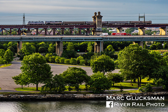 Amtrak 66 AMTK 641 706, Little Hell Gate Bridge, New York, New York
