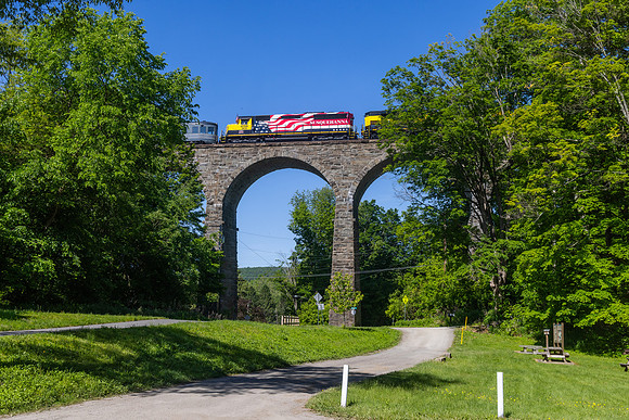 NYSW OCS NYSW 4062 3634, Starrucca Viaduct, Lanesboro, Pennsylvania