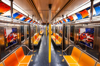 2026 MTA NYCT Subway FIFA Wrap, 1 Line, France (2471-2475) and Senegal (2370-2366)