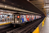 2026 MTA NYCT Subway FIFA Wrap, 1 Line, France (2471-2475) and Senegal (2370-2366), Cortland-WTC