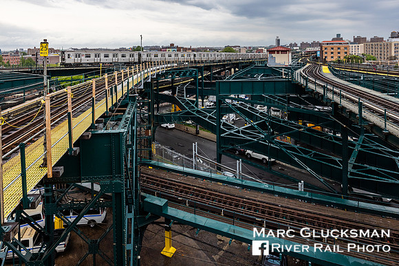 MTA NYCT Subway, L Train In 2 Parts, Broadway Junction, Brooklyn, New York