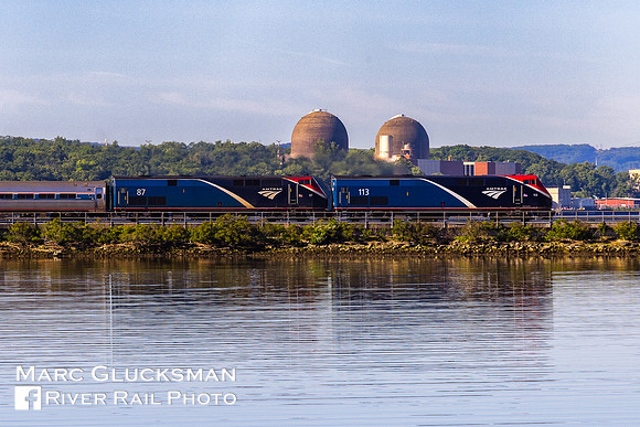 Amtrak 63 AMTK 113 87, Annsville Creek, Peekskill, New York