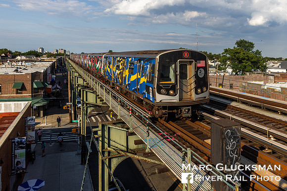 2026 MTA NYCT Subway FIFA Wrap, A Line, 104 Street, Queens, New York