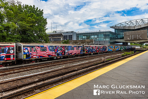 2026 MTA NYCT Subway FIFA Wrap, A Line, Howard Beach-JFK, Queens, New York