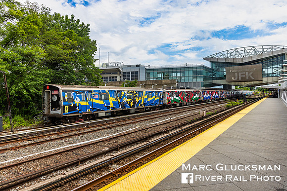 2026 MTA NYCT Subway FIFA Wrap, A Line, Howard Beach-JFK, Queens, New York