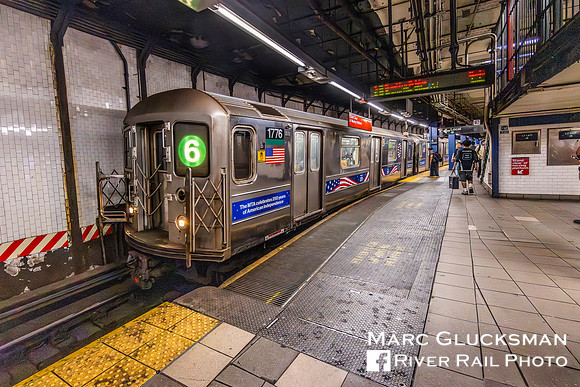 MTA NYCT Subway, Union Square, 6 Line, America250, New York, New York