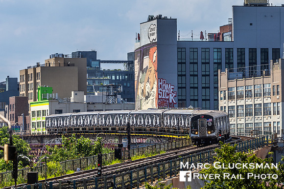 MTA NYCT Subway, Jay-Z Wrap, Marcy Avenue, Brooklyn, New York