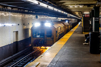MTA NYCT Subway A Line, Loram Rail Grinder, New York, New York