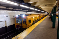 MTA NYCT Subway A Line, Loram Rail Grinder, New York, New York