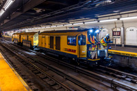 MTA NYCT Subway A Line, Loram Rail Grinder, New York, New York