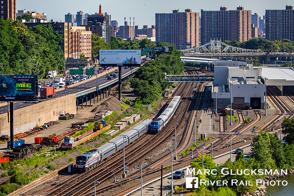 Amtrak Empire Service to Grand Central Terminal, High Bridge, Bronx, New York