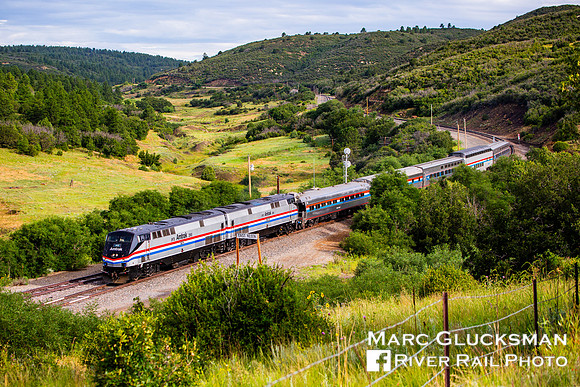 Amtrak Southwest Chief Inspection Train, AMTK 145, Phase III, East Keota, Colorado