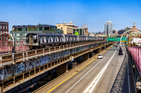 MTA NYCT Subway, Jay-Z Wrap, Williamsburg Bridge, Brooklyn, New York