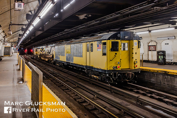 MTA NYCT Subway, C Division, C Division Work 15 D54 0F184 RD342, 181 Street A Line, New York, NY