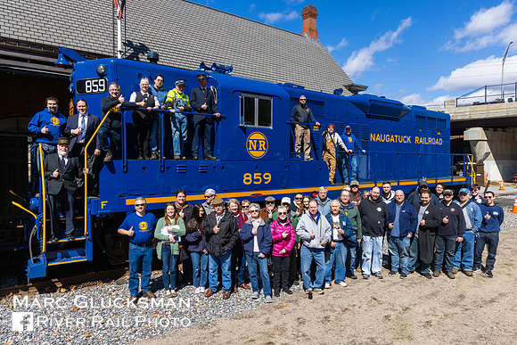 NAUG/RMNE 859, with Connecticut Trolley Museum Group, Thomaston, Connecticut