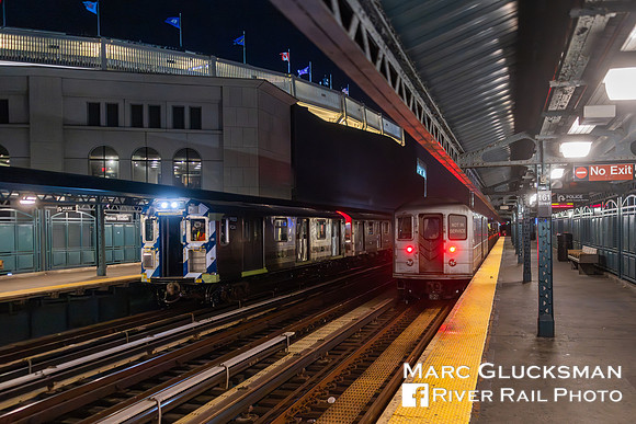 MTA NYCT Subway, C Division, Pump Train, PC04 P8005, HL 005, Yankee Stadium-161 St, Bronx, New York