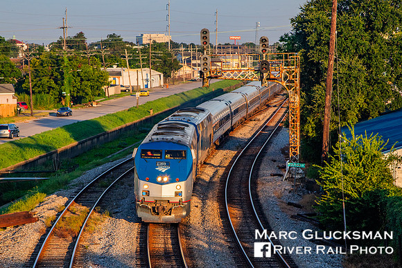 Amtrak Train 20 Crescent AMTK 159, New Orleans, Louisiana