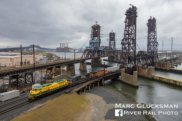 NS 1067 (Reading Railroad Heritage), Hackensack River, Kearny, New Jersey