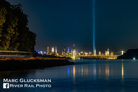 MTA Metro-North Railroad, 911 Tribute In Light, Dobbs Ferry, New York