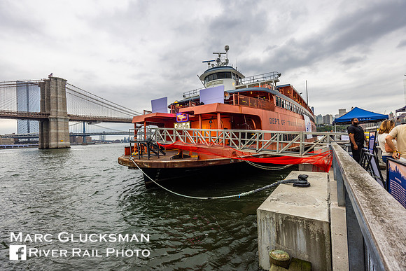 Former Staten Island Ferry  MV John F Kennedy, Pier 17, New York, New York