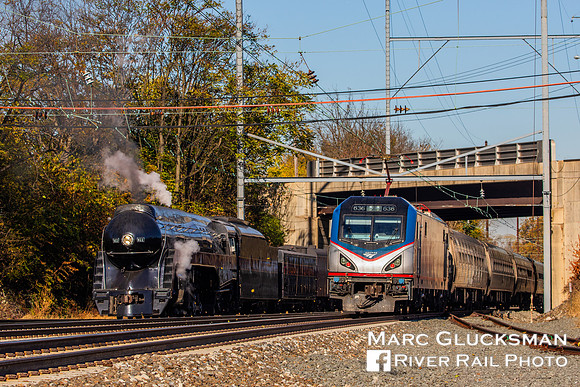 NW 611 and AMTK 636, Strasburg Rail Road, Paradise, Pennsylvania