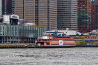 Former Staten Island Ferry  MV John F Kennedy, Pier 17, New York, New York