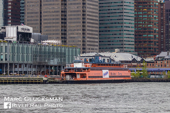 Former Staten Island Ferry  MV John F Kennedy, Pier 17, New York, New York