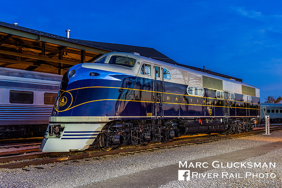 Baltimore & Ohio Railroad EA 51, B&O Railroad Museum in Baltimore, Maryland