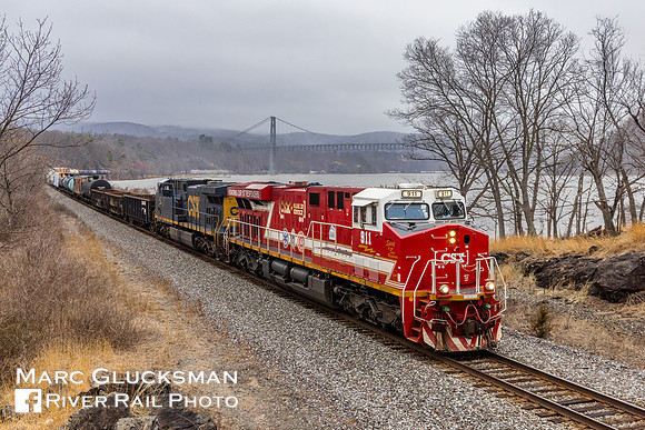 CSX M403, CSXT 911 (Honoring Our 1st Responders), Iona Island, New York