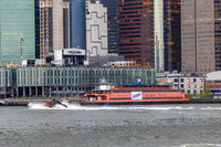 Former Staten Island Ferry  MV John F Kennedy, Pier 17, New York, New York