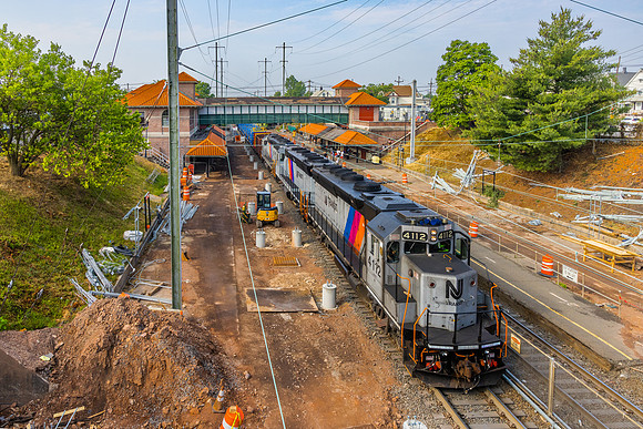 NJT Rail Train, NJTR 4112, Perth Amboy, New Jersey