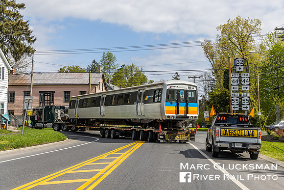 MARTA Car 510 Delivery to Trolley Museum Of New York, Kingston, New York