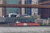 Former Staten Island Ferry  MV John F Kennedy, Pier 17, New York, New York