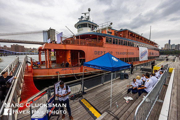 Former Staten Island Ferry  MV John F Kennedy, Pier 17, New York, New York
