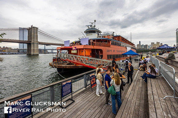Former Staten Island Ferry  MV John F Kennedy, Pier 17, New York, New York