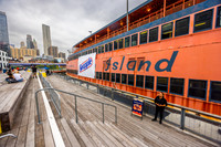 Former Staten Island Ferry  MV John F Kennedy, Pier 17, New York, New York