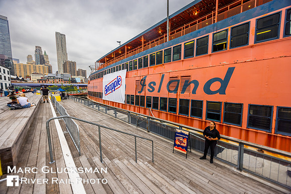 Former Staten Island Ferry  MV John F Kennedy, Pier 17, New York, New York