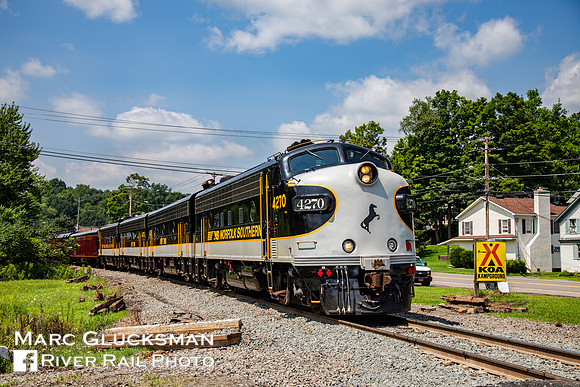 Norfolk Southern Train 954, NS 4270, Wells Bridge, New York