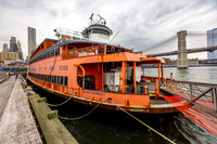 Former Staten Island Ferry  MV John F Kennedy, Pier 17, New York, New York